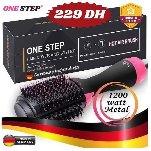 One Step® فرشاة وان ستيب الأصلية 3 في 1 - تجفيف وتصفيف الشعر